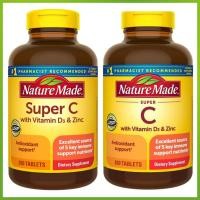 ราคา (Exp.06/2027)Nature Made Super C with Vitamin D3 and Zinc 200 เม็ด (25082103534)