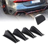 ราคา ยานยนต์ 4PCS Universal ด้านหลังกันชน Lip Diffuser Shark Fins คางกันชนสําหรับด้านหลัง Shark Fins ฝาครอบสปอยเลอร์ Trim (29357290547)