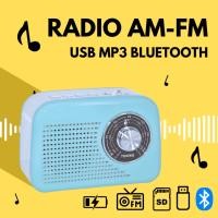 ราคา วิทยุ ลำโพง บลูทูธ FM AM USB Mp3 bluetooth 2306 ถ่านชาร์ทในตัว ลำโพงวิทยุจิ๋วแต่แจ๋ว (24997693104)