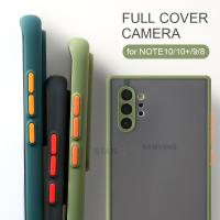 ราคา A2zShop Samsung Galaxy Note 8 Note 9 Note10 S8 S9 S10Plus แผ่นใสฝ้ากันกระแทก frosted transparent Case Back Cover (22276758658)