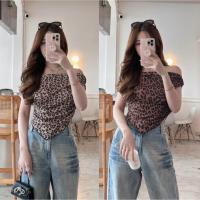 ราคา เสื้อครอปปาดไหล่ลายเสือ เสื้อปาดไหล่ลายเสือ สาวอวบใส่ได้ ฝอมาก ฟิลแซ่บลืม Sheeny (S020) (40301770179)
