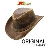 ราคา DROCKSHOP หมวกคาวบอยหนังแท้พรีเมี่ยม – หมวกหนังคาวบอยสไตล์กลางแจ้ง (56101567353)