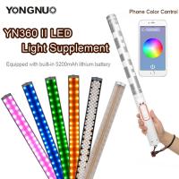 ราคา YONGNUO YN360II 3200K-5500K เปลี่ยน RBG สีสันมือถือ LED Video Light พร้อมแบตเตอรี่ลิเธียม 5200mAh ในตัว (44055004179)