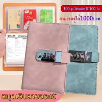 ราคา รหัสธนบัตร สมุดออมทรัพย์ จำนวน 50 หน้า ใส่ธนบัตร 100 หน่วย ใส่ได้ 1,000 บาท รองรับการรีเซ็ตรหัสผ่าน (41110634198)