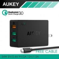 ราคา Adapter ที่ชาร์จ Aukey 42W 3 Port USB Wall Charger Quick Charge 3.0 with PowerAll (QC 3.0 + QC 2.0) (PA-T14) (1886482864)