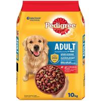 ราคา Pedigree เพดดิกรีอาหารสุนัขโตรสเนื้อวัวและผัก 10กก. [8853301300049] (42523221796)