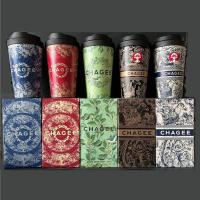 ราคา ใหม่ CHAGEE สีดําทอง Thermos Cup Lock&Lock ร่วมแบรนด์ชาม้าถนนโบราณคลิกเดียวโต๊ะตีกลับที่มาพร้อมกับถ้วย CHAGEE Thermos Cup 316 สแตนเลส 400ml (28556388166)