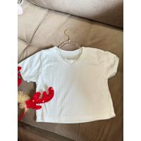 ราคา เสื้อครอปสีขาว ครอปแขนสั้นสีขาว มือ2 (26337749457)