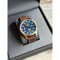 ราคา ⌚️Glycine AIRPILOT Chronograph Blue Dial Date Men'size (43111188435)