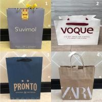 ราคา ถุงกระดาษ ถุง SUVIMOL , VOQUE , PRONTO , ZARA ถุงเสื้อ ถุงกระเป๋า ของแท้ สภาพสวย มีลายของแบรนด์ ถุงเรียบ สวยหรู (11014487300)
