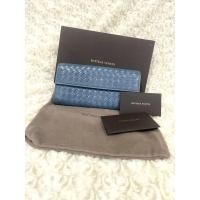 ราคา กระเป๋าสตางค์ Bottega Veneta สีฟ้า (14816393159)
