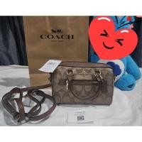 ราคา Coach Signature Mini Rowan Canvas (หมอน มินิ) (24431953640)