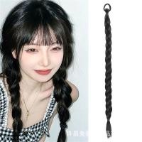 ราคา ผมเปียปลอม กิ๊บผมปลอม วิกผมเปีย แพ็คเดียววิกผมมวยบิดถักเปียหวานน่ารักสาวร้อนธรรมชาติไม่มีรอยต่อยางรัดผมหางม้าถักเปีย (40227265542)