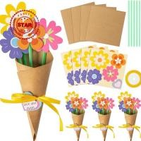 ราคา การ์ดอวยพรดอกไม้หอม DIY การ์ดของขวัญวันเกิด, การ์ดอวยพรช่อดอกไม้ DIY, ครู N4t8 (43107019820)