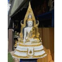 ราคา พระพุทธชินราช กว้าง15นิ้ว สูง23นิ้ว องค์ขาวปิดทองเค (21737204418)