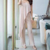 ราคา ชุดเซตอัดพลีท ป้าย maison 19 ราคารวมส่ง/ สายเดี่ยวผูก+กางเกงขายาว (6016277034)