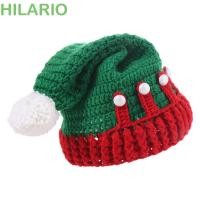 ราคา HILARIO หมวกคริสต์มาส, Creative Thicken ถักโครเชต์หมวก,ของขวัญ Soft Keep Warm สีแดง + สีเขียวเด็กถักหมวกเด็ก (55300318931)