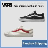 ราคา ♞(ของแท้ 100%) NEW Vans Style 36 Marshmallow Sneakers VANS Black and white/White Red รองเท้าผ้าใบ (43712002044)