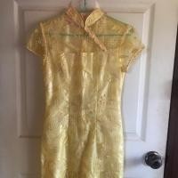 ราคา กี่เพ้าลูกไม้ สีเหลือง (7315460244)