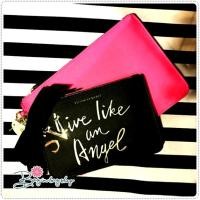 ราคา Victoria's Secret Hot Pink & Black Double Pouch (343483221)