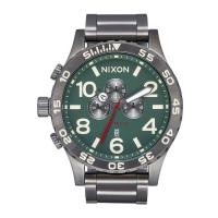 ราคา Nixon 51-30 Chrono รุ่น NXA13895157-00 นาฬิกาข้อมือผู้ชาย/ผู้หญิง สายสแตนเลส Light Gunmetal / Dk Forest หน้าปัด 51 มม. (20583623121)