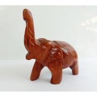 ราคา ช้างไม้แกะสลัก ไม้สักแท้ ถวายไอ้ไข่ ถวายส้มฉุน (5019173484)