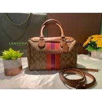 ราคา กระเป๋าสะพาย Coach ลาย C ทรงหมอน สีน้ำตาล มือ 2 (4229197112)