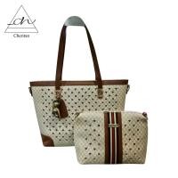 ราคา Cheritan กระเป๋าเซต 2ใบ รุ่นD5-1 กระเป๋าแม่ลูก ฉลุแต่งคริสตัล เชอริตัน (5420939213)