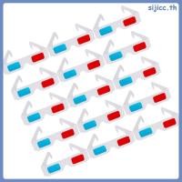 ราคา 40 ชิ้น แว่นตากรอบสีขาว 3 มิติ สำหรับเล่นเกม 3D กับเพื่อน ๆ (53250848315)