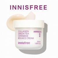 ราคา [INNISFREE] Collagen Green Tea Ceramide Bounce Cream 50ml – Firming Moisturizer for Plump, Elastic Skin (41176494077)