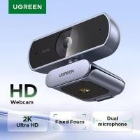 ราคา UGREEN เว็บแคม 2K พร้อมไมโครโฟน Full HD USB Web Camera Auto Light Correction Video Webcam สําหรับการสตรีม (45751048239)