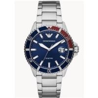 ราคา Emporio Armani นาฬิกาข้อมือผู้ชาย Diver Blue Dial Silver รุ่น AR11339 AR11338 AR11339 42mm (27851737242)
