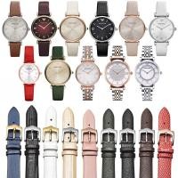 ราคา Leather strap suitable for women Armani AR1876/1726/1757/1681 Starry Sky watch chain 14mm (29962011855)