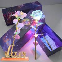 ราคา ดอกกุหลาบประดิษฐ์ ชุบทอง 24K ฟอยล์ 24K ของขวัญวันวาเลนไทน์ สําหรับวันแม่ คริสต์มาส (24753303781)