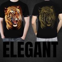 ราคา เสื้อยืดคอกลมสีดำลายหมาป่า เสือ (4458284956)