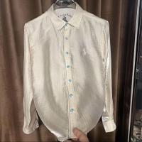 ราคา Ralph Lauren 2025 ใหม่ Hot Light Luxury Retro เสื้อแขนยาวต้องมี Micro-spin ผ้าสีทึบธุรกิจผู้ชาย C (29043892331)