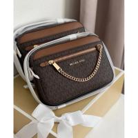 ราคา Michael Kors Large Jet Set Item 35S1GTTC9B EW Chain Crossbody Bag In Powder Blush Multi (14075150605)