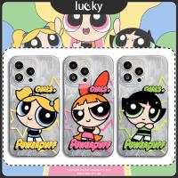ราคา Lucky Star POWERPUFF เคสโทรศัพท์มือถือ คส ไอโฟน 16/15/11 ใหม่ 13 14promax หญิง pro สองชั้น คส ไอโฟน12 เคส หรูหรา (25989641814)