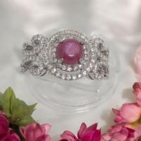 ราคา แหวนพลอยทับทิมเก่ามี star บางๆไซส์ประมาณ 5 มม.น้ำหนัก1.40กะรัติพลอยเก่า ตัวเรือนทองเหลืองชุบขาวพลอยเก่าสะสม นิ้ว57.5/8.5 (43077257989)