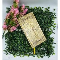 ราคา สมุด สมุดโน๊ต ปกแข็งสีทองลายนูน สันกระดาษลงทอง (3578611210)