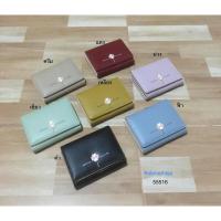 ราคา กระเป๋าสตางค์ ใบสั้น 3 พับ+ช่องใส่เหรียญป๊อกแป๊ก พร้อมช่องใส่รูป/ใส่บัตร หนังนิ่มปั๊มเหล็กรูปดอกไม้ ลายเรียบ มือ 1 (9143847840)