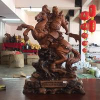 ราคา เทพเจ้ากวนอู ปางขี้ม้างานเรซิ่นสีไม้ (2275696053)