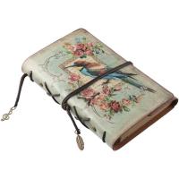 ราคา ROSE Traveler Notebook, Leather Vintage Journal, Personal Classic Refilling Writing Pads Women (28784863771)