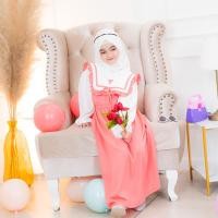 ราคา ชุดเด็ก คอปกทหารเรือ คอปกระบายเป็นสีขาวตัดขอบสีของชุด มีโบว์หน้า สม็อคแขน gc16วาริสมุสลิม (22514789302)