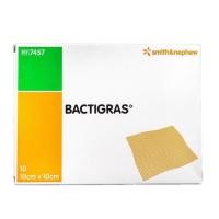 ราคา BACTIGRAS(กล่อง10ชิ้น) แผ่นตาข่ายปิดแผล 10x10CM เคลือบพาราฟิน ป้องกันผ้าก๊อซติดแผล แบคติกราส (44158385767)