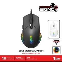 ราคา SIGNO เมาส์เกมส์มิ่ง Macro Gaming Mouse CAPTER รุ่น GM-906 (25981958409)