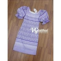 ราคา เดรสลายไทย มือ1 ป้ายห้อย งานป้าย Valley Girl size L ราคา 335฿ (8437618427)