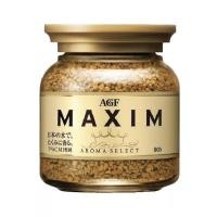 ราคา AGF Maxim Aroma Select Freeze Dried Coffee แม็กซิม กาแฟกึ่งสำเร็จรูป อโรม่า ซีเล็ค ขวดสีทอง 80g (4643599786)