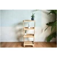 ราคา ชั้นวางไม้สัก 4 ชั้น วางเอนกประสงค์ (9813729855)