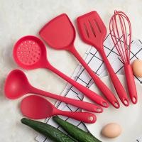 ราคา Kitchen Silicone Non-stick Cooking Spoon Spatula Ladle Egg Beaters Utensils Dinnerware Set Cooking Tools Accessories Sup (29913020841)